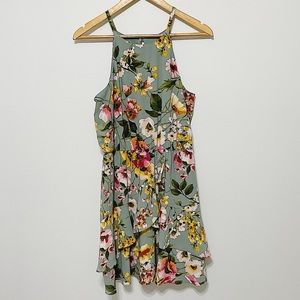 BCX Halter Neck Floral Mini Dress Medium